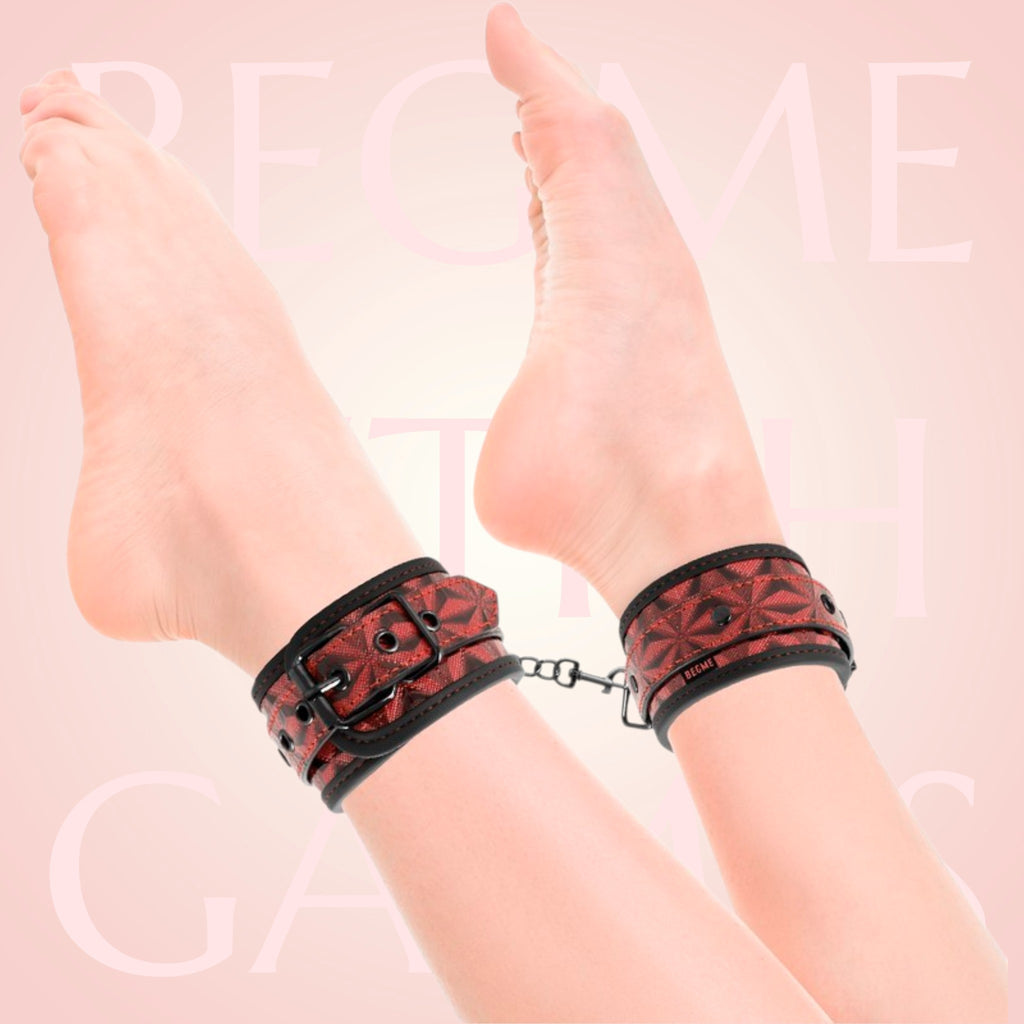 🇪🇸 BEGME — Menottes de chevilles BDSM Red édition