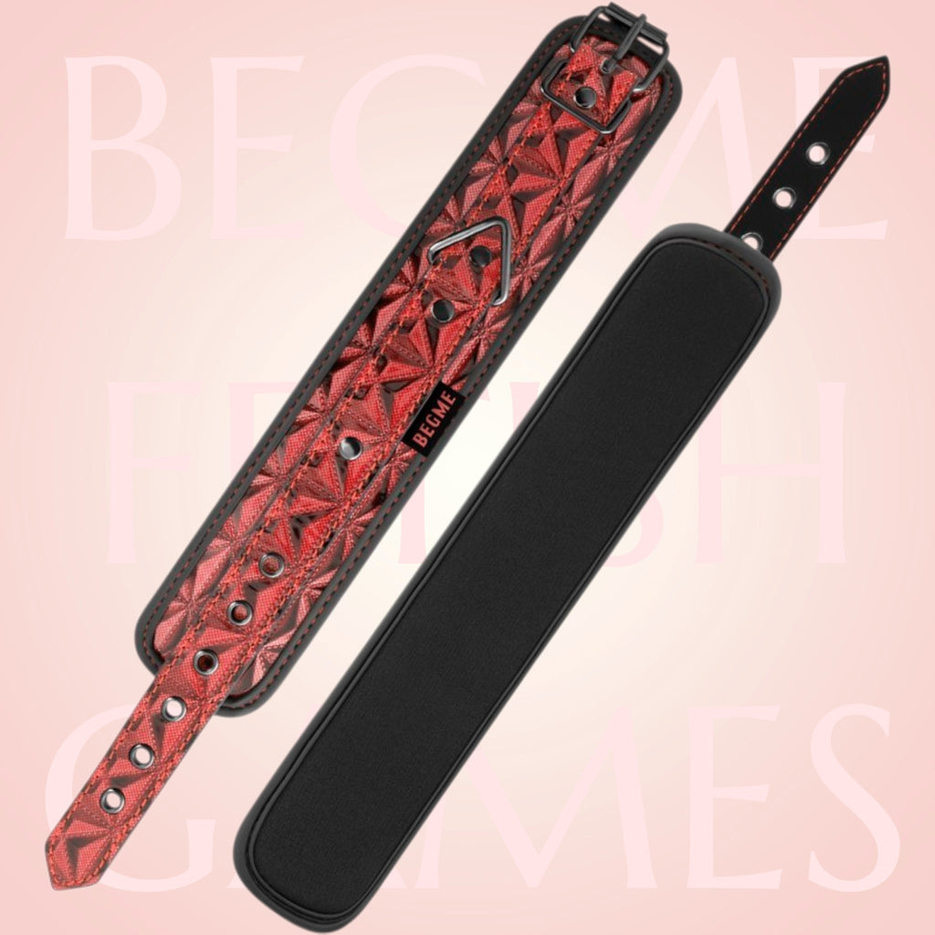 🇪🇸 BEGME — Menottes de chevilles BDSM Red édition