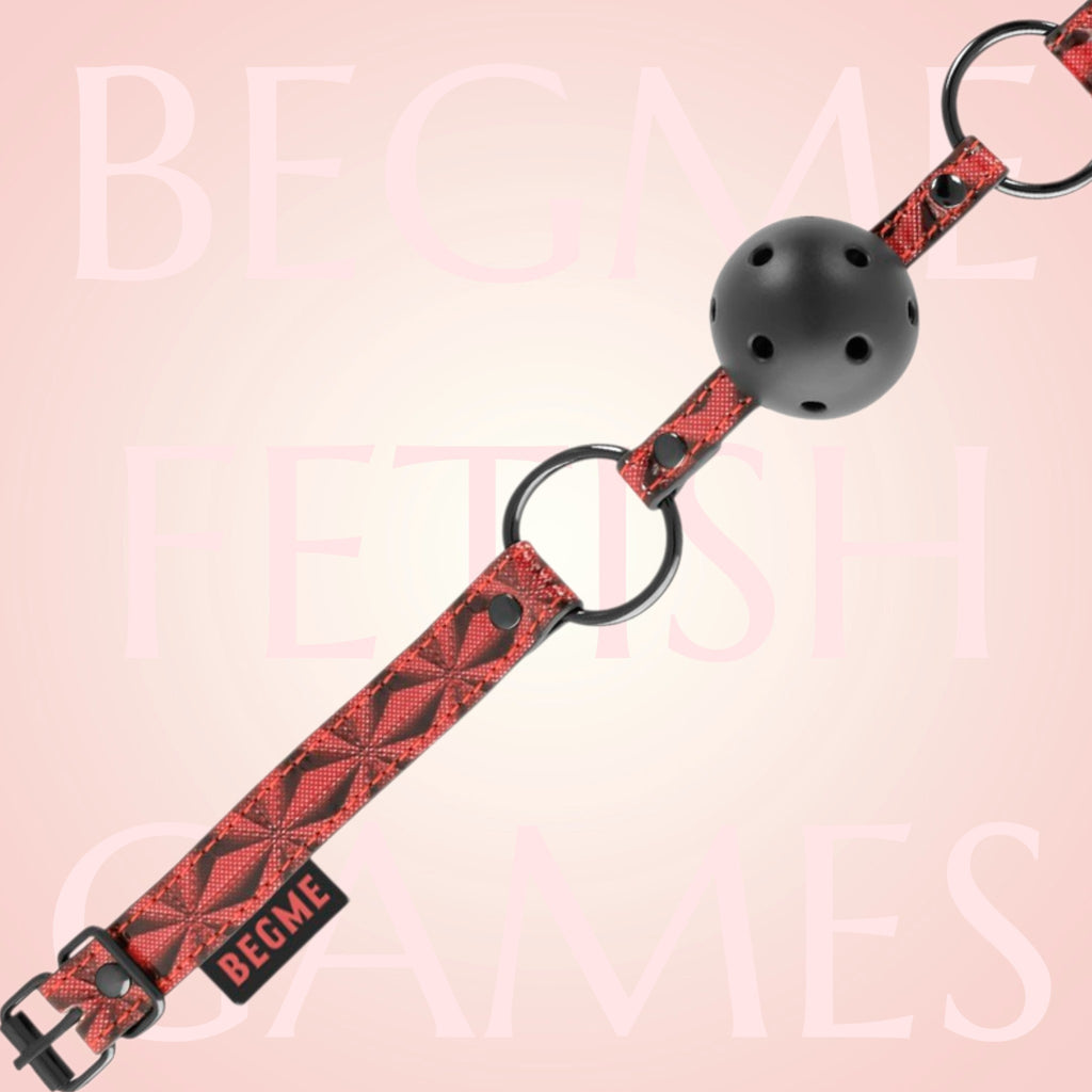 🇪🇸 BEGME - Bâillon boule BDSM Red édition