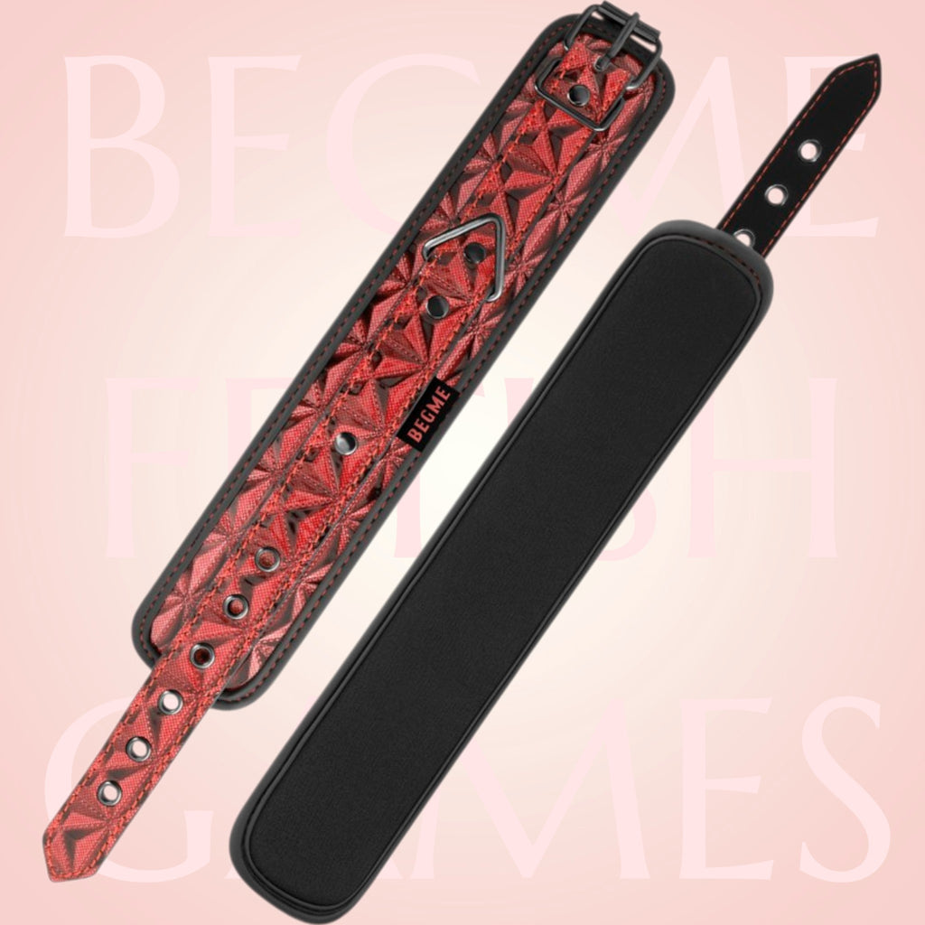 🇪🇸 BEGME - Menottes de poignets BDSM Red édition