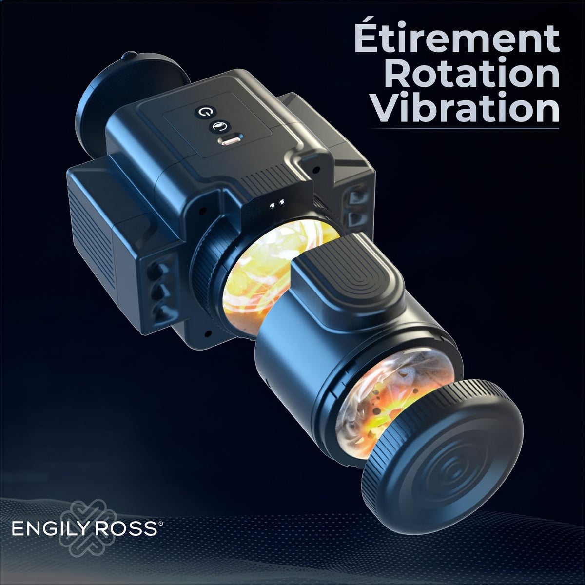 🇪🇸 Engily Ross - Cumera, masturbateur automatique avec rotation et poussée