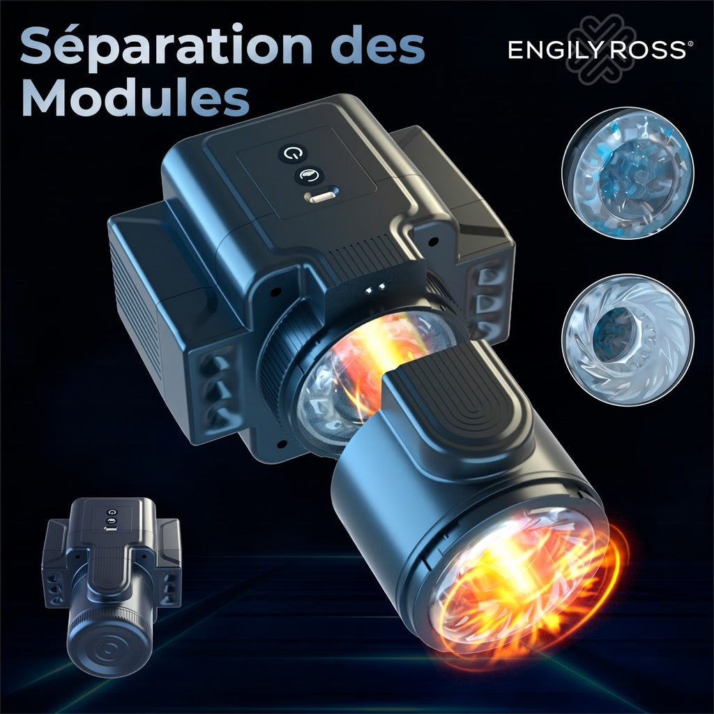 🇪🇸 Engily Ross - Cumera, masturbateur automatique avec rotation et poussée
