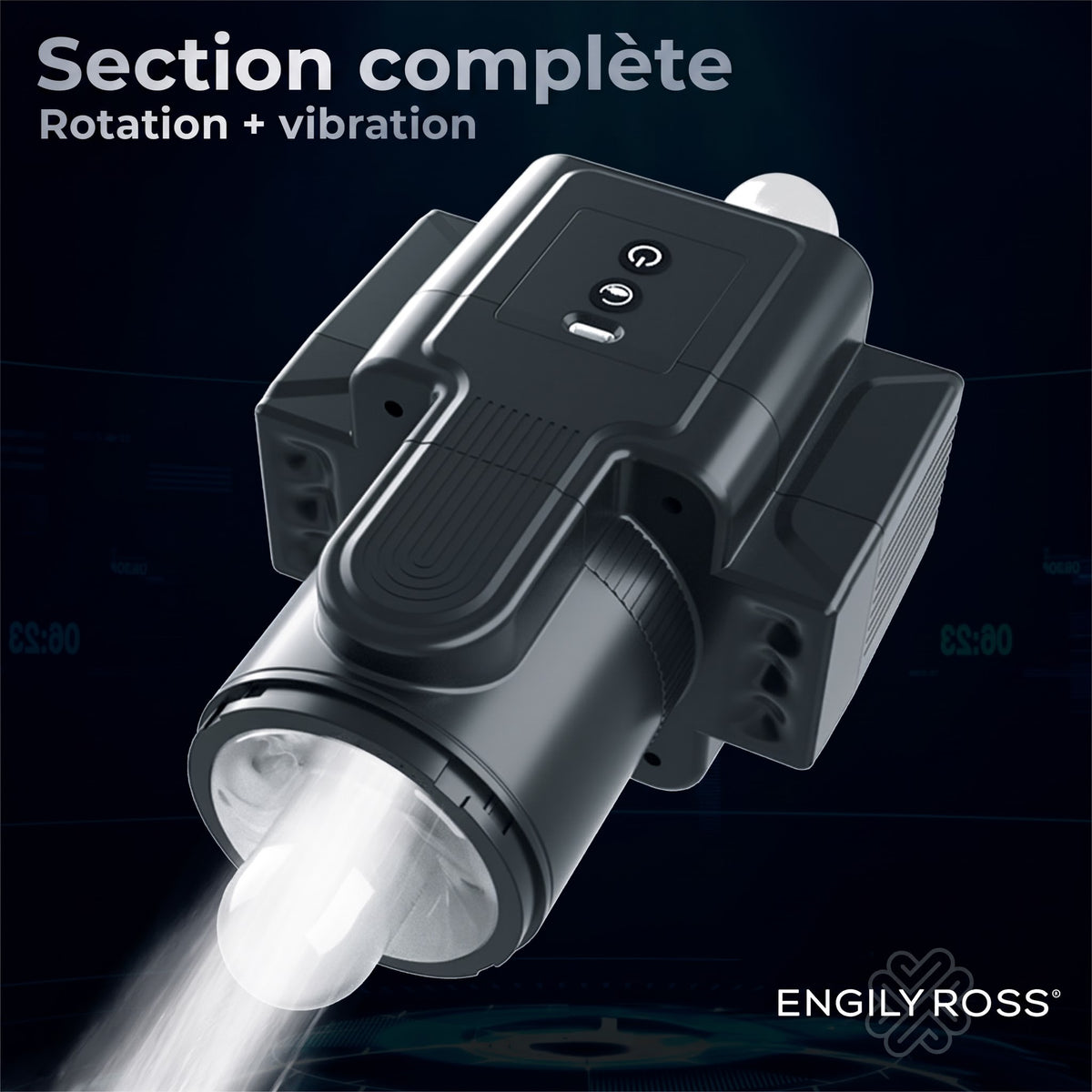 🇪🇸 Engily Ross - Cumera, masturbateur automatique avec rotation et poussée