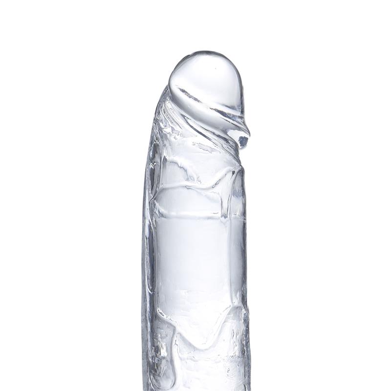🇪🇸 Glazed - Gode Réaliste en matériaux cristallins 18 CM