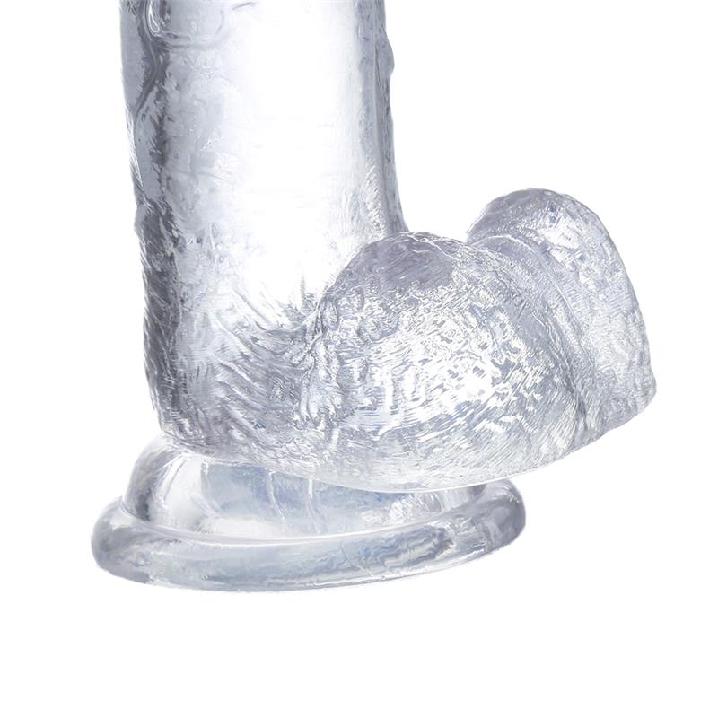 🇪🇸 Glazed - Gode Réaliste en matériaux cristallins 18 CM