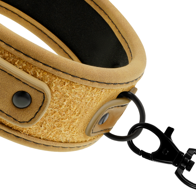 🇪🇸 Fetish Submissive Origen - Collier doublé en néoprène avec chaîne