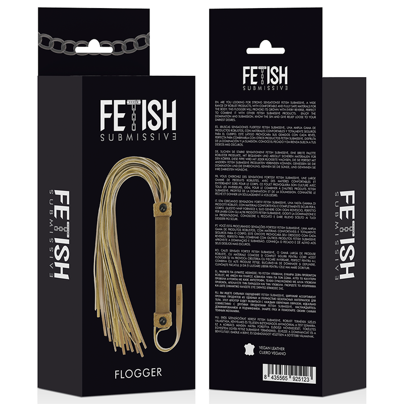 🇪🇸 Fetish Submissive Origen - Fouet en cuir végan
