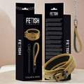 🇪🇸 Fetish Submissive Origen - Collier doublé en néoprène avec chaîne