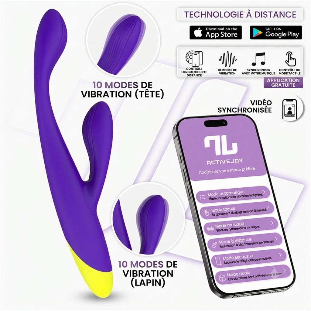 INTOYOU LYRA – VIBROMASSEUR POINT G CONNECTÉ VIOLET