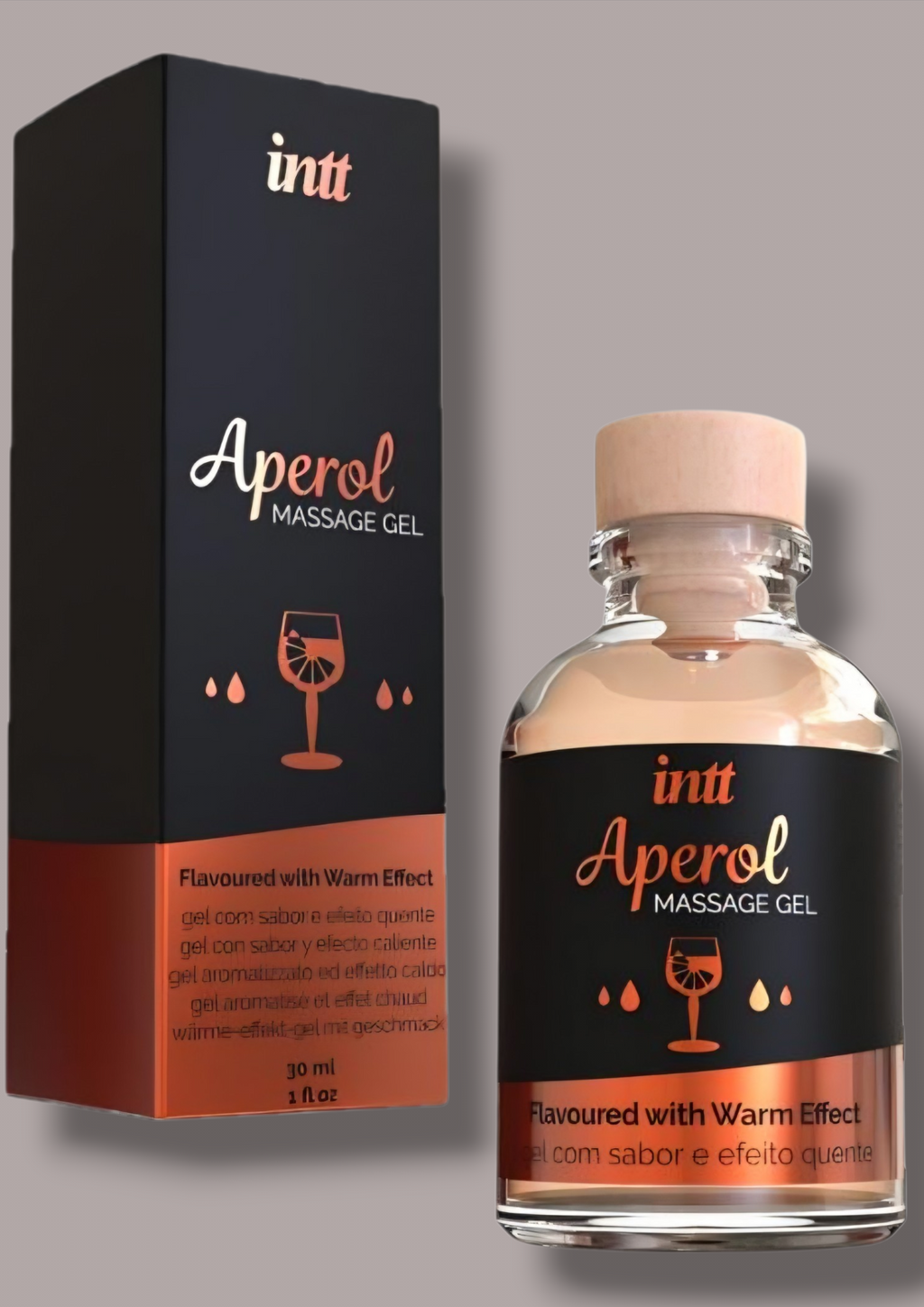 🇪🇸 INTT – Gel de massage chauffant aromatisé à l’Aperol | 30 ml