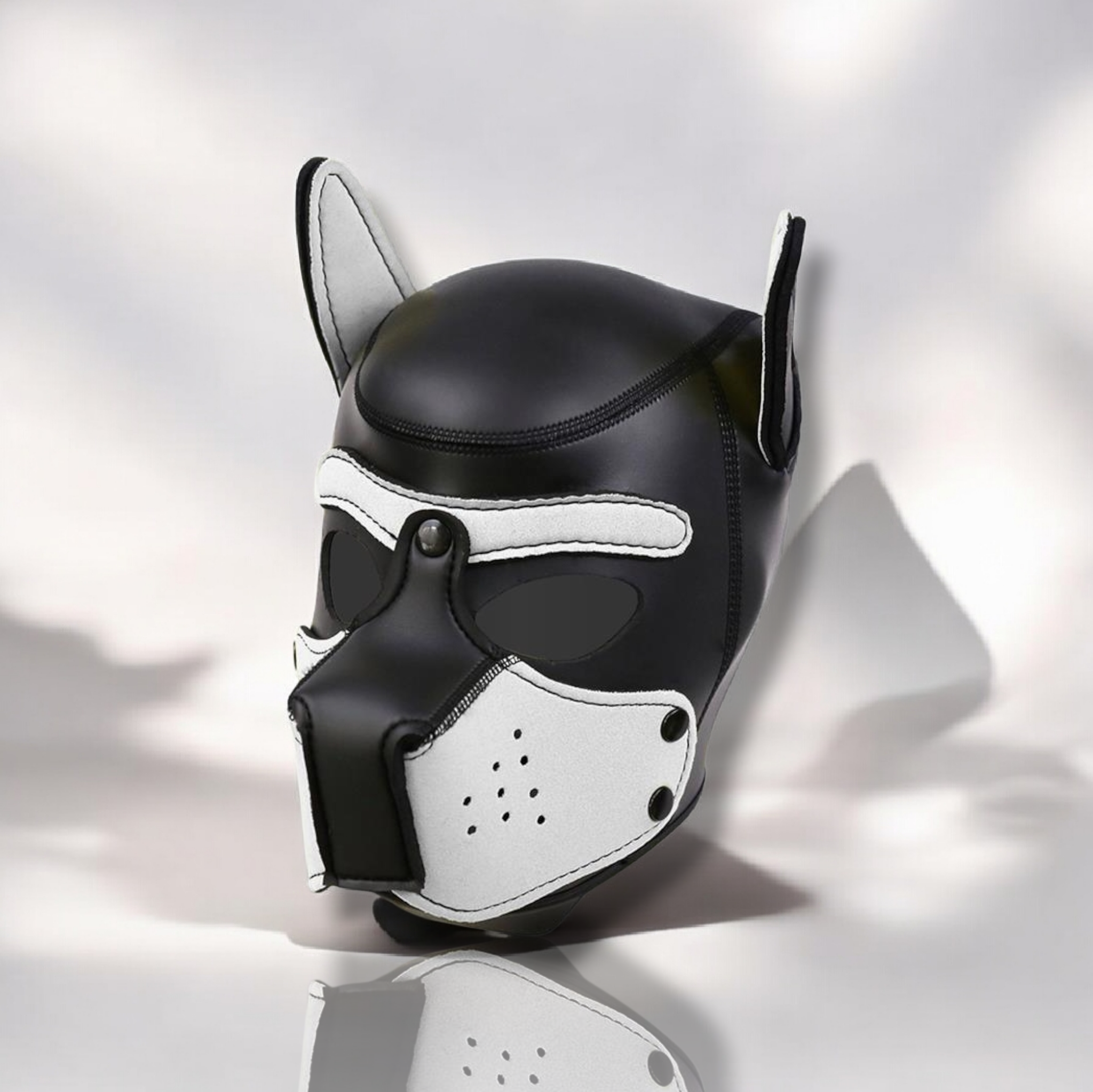 INTOYOU bdsm line - Masque Puppy en néoprène avec museau amovible