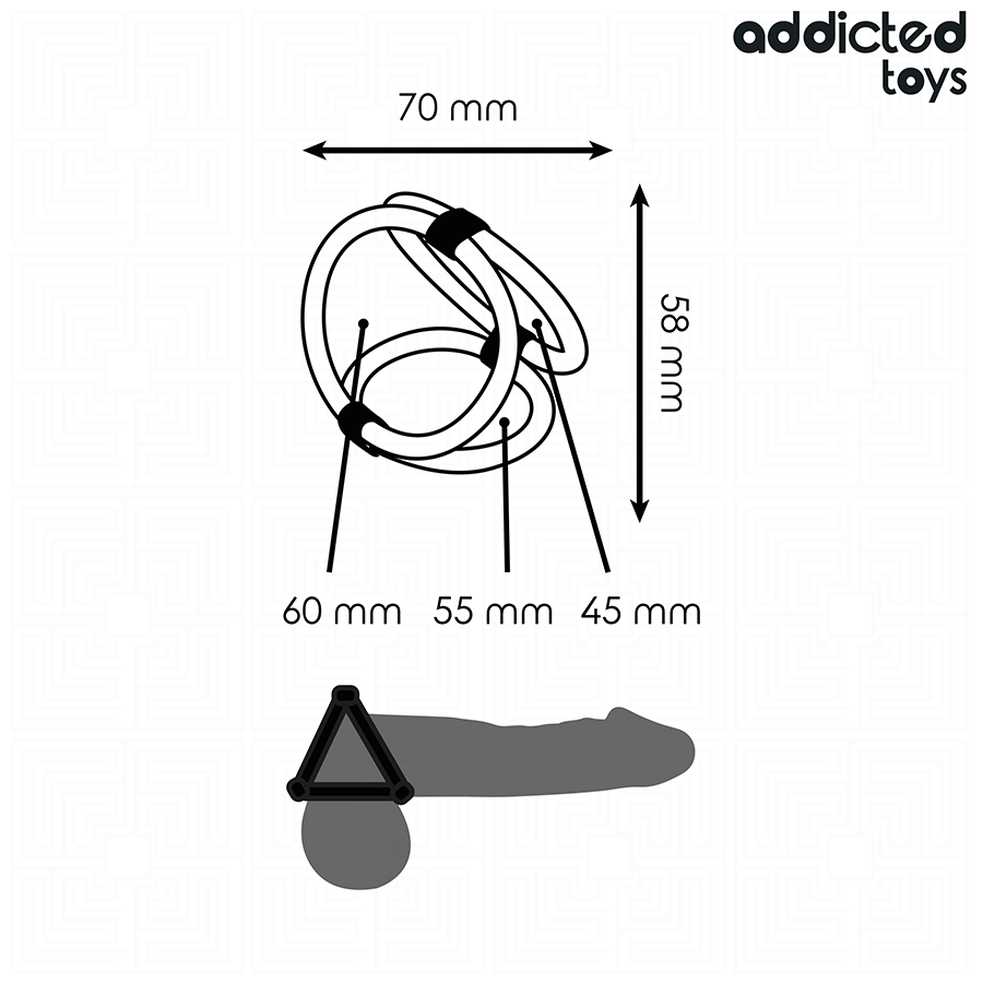 🇪🇸 Addicted Toys – Anneau Pénis Triple