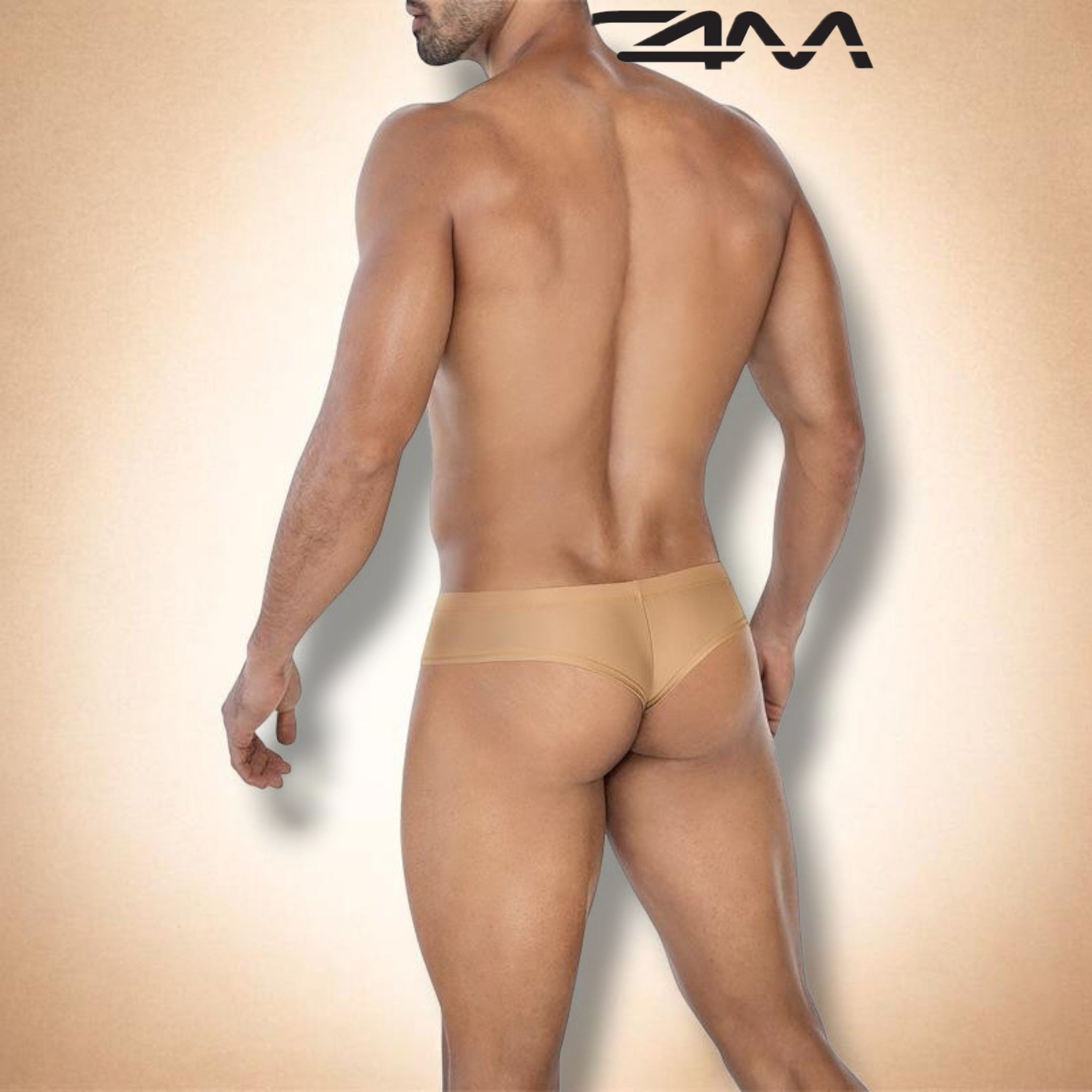 🇨🇴 CUT4MEN – Slip Hybride Échancré Sable Doré