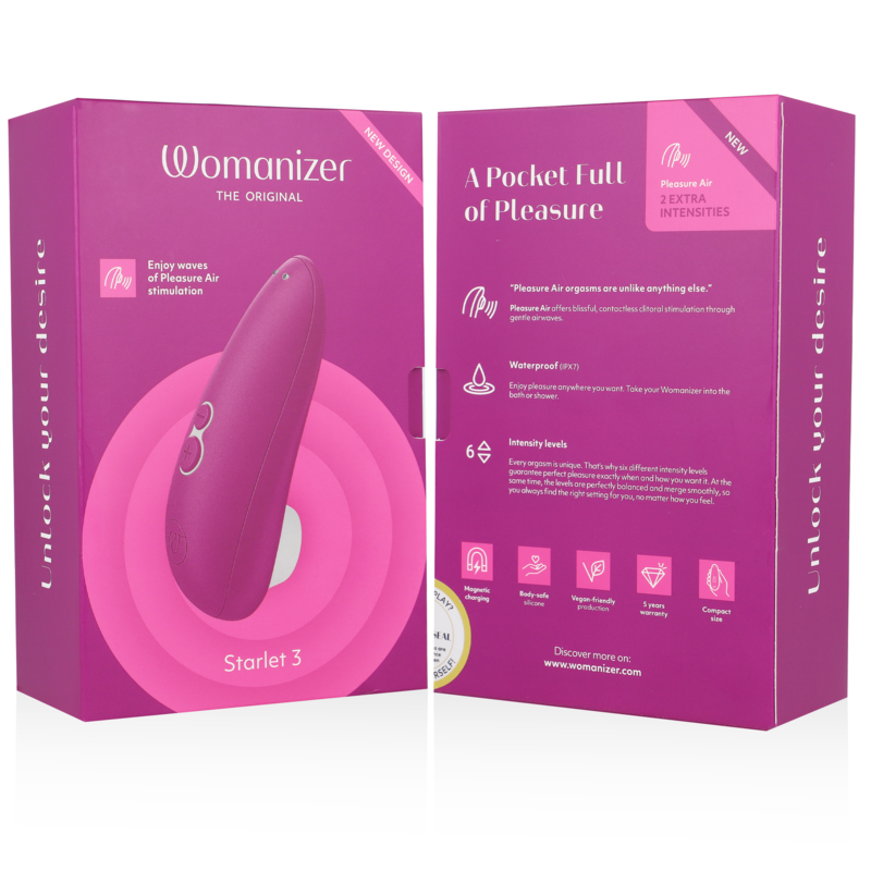 🇩🇪 WOMANIZER - STARLET 3 STIMULATEUR CLITORIAL ROSE