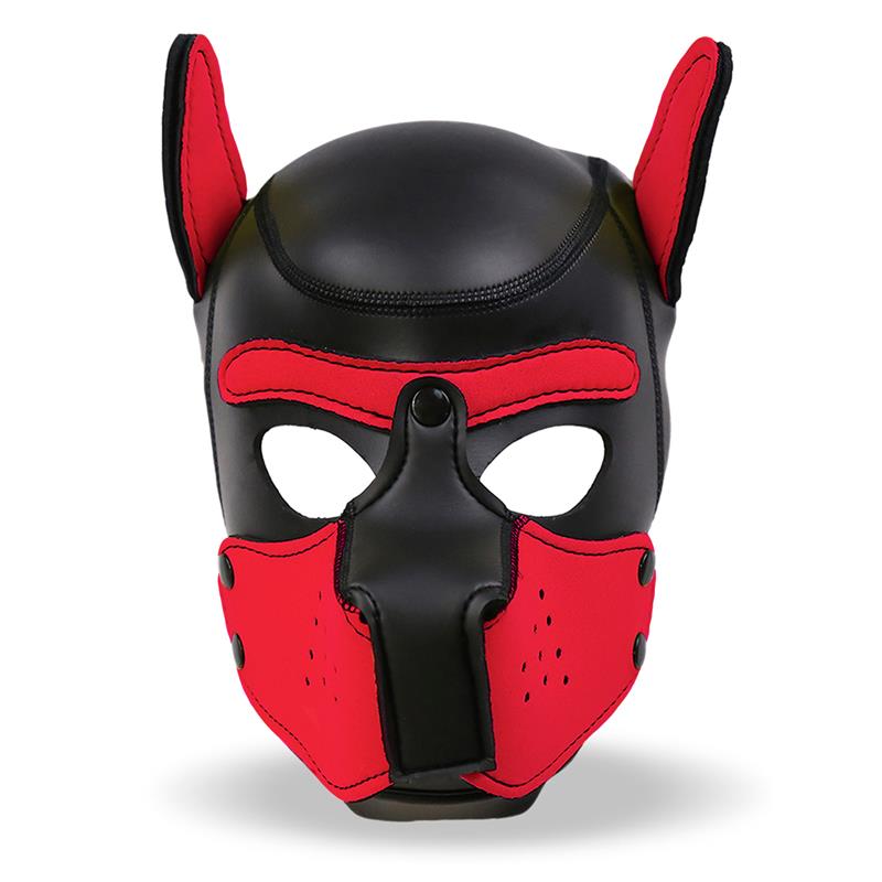 INTOYOU bdsm line - Masque Puppy en néoprène avec museau amovible
