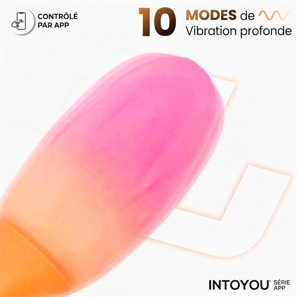 Intoyou Nexegg – Œuf vibrant connecté en silicone double couche