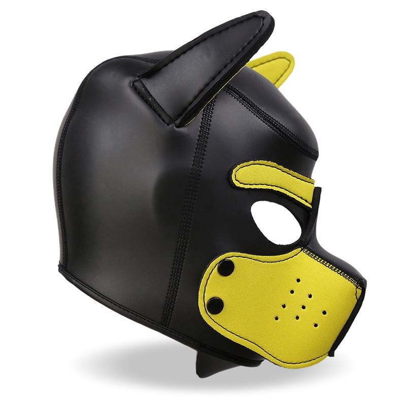 INTOYOU bdsm line - Masque Puppy en néoprène avec museau amovible