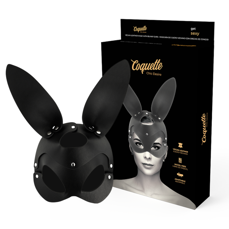 🇪🇸 Coquette Chic Desire - Masque en cuir végan