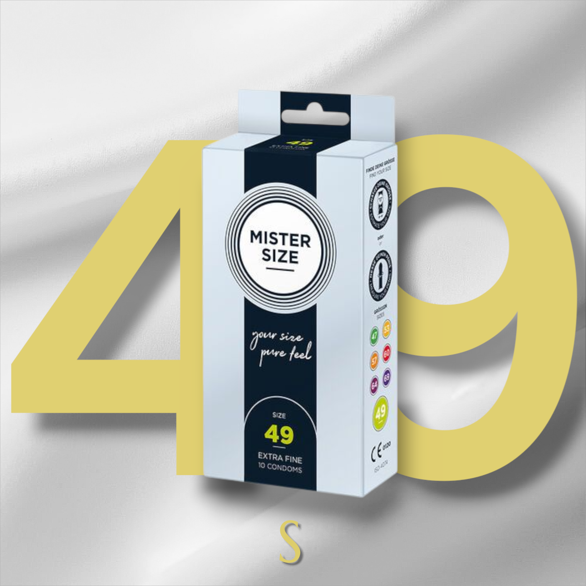 🇩🇪 Mister Size - Préservatifs de XS à XXXL (10 unités)