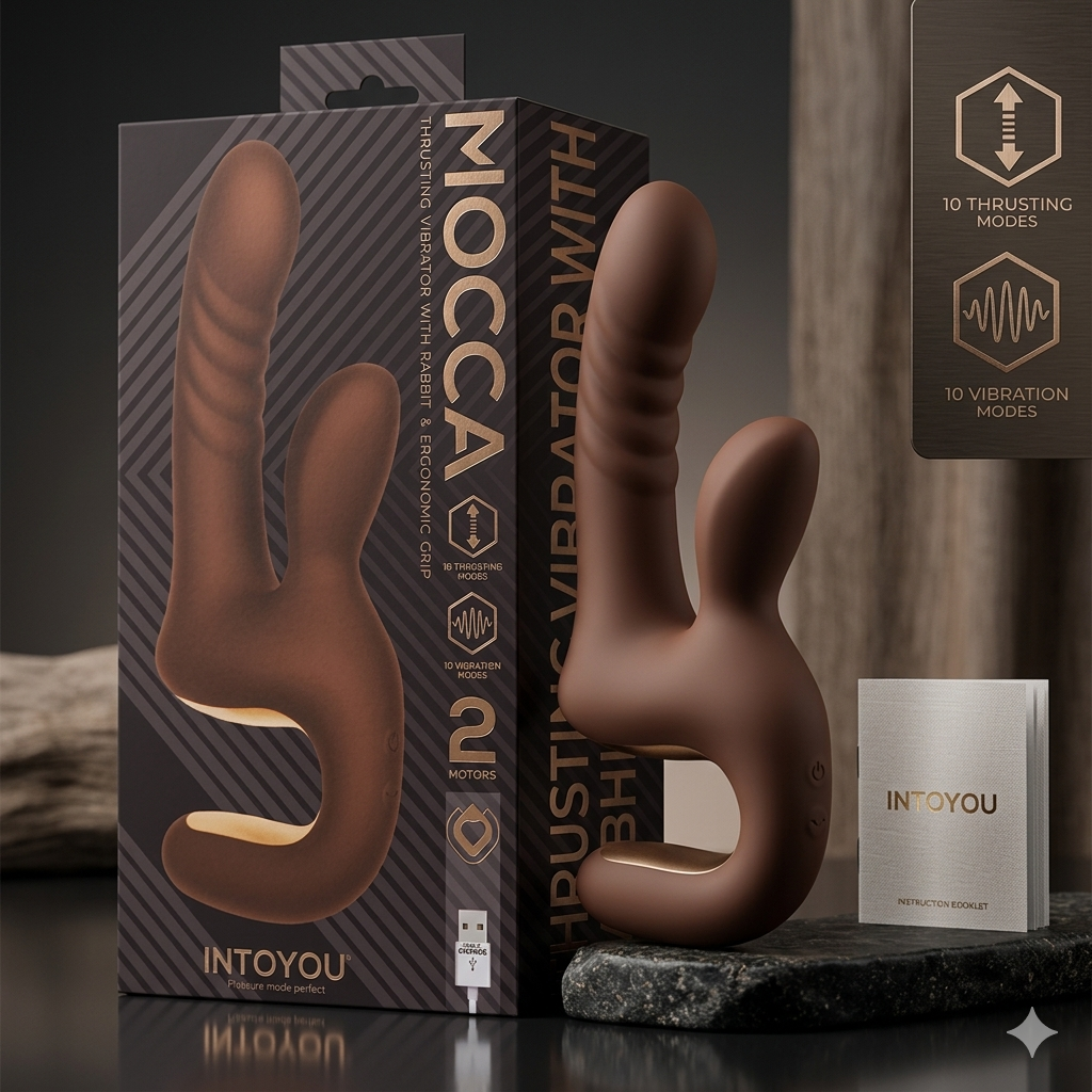 INTOYOU Mocca – Vibromasseur à double moteur avec fonction de poussée