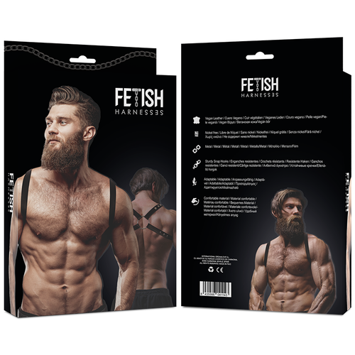 🇪🇸 FETISH SUBMISSIVE ATTITUDE - Harnais dos en éco-cuir