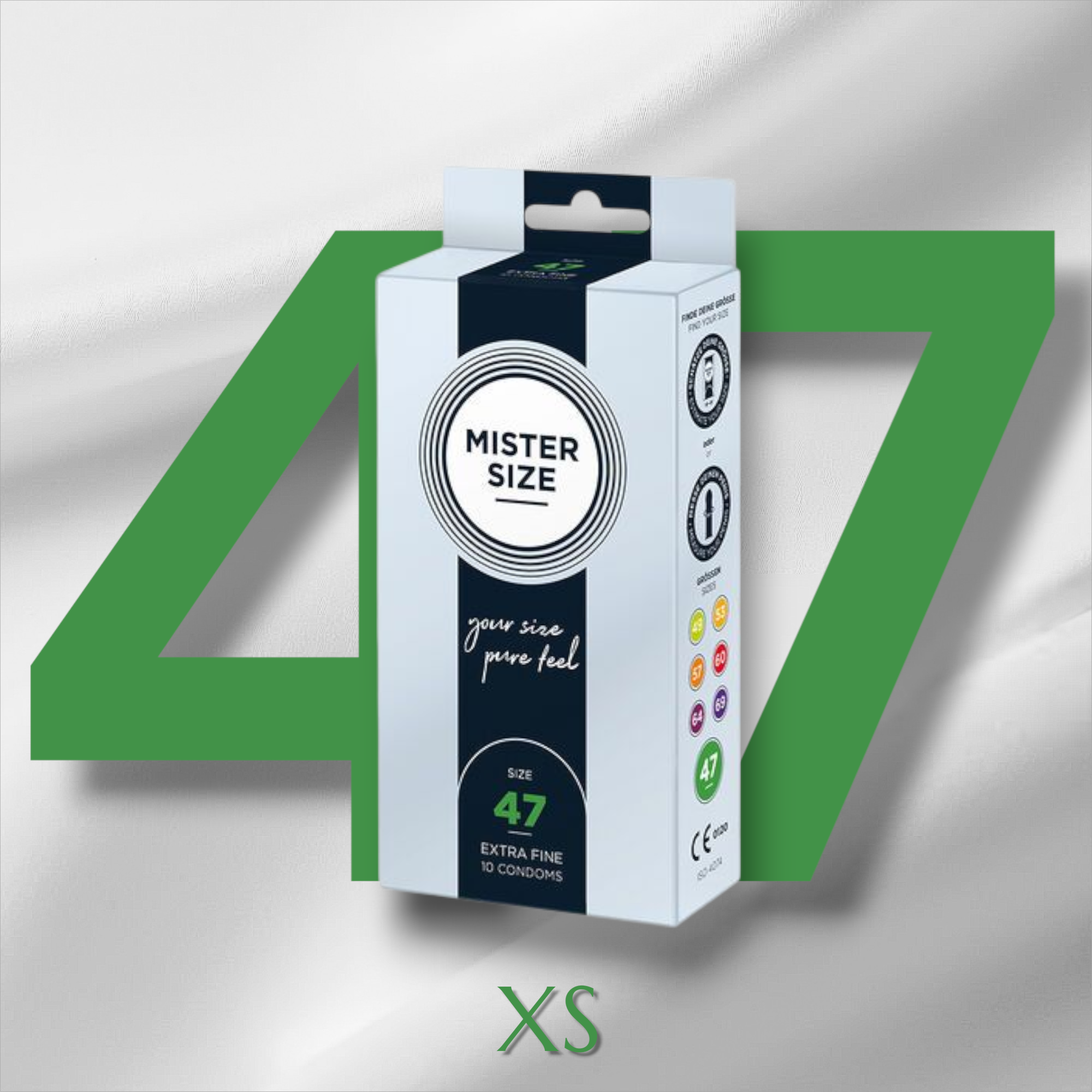 🇩🇪 Mister Size - Préservatifs de XS à XXXL (10 unités)