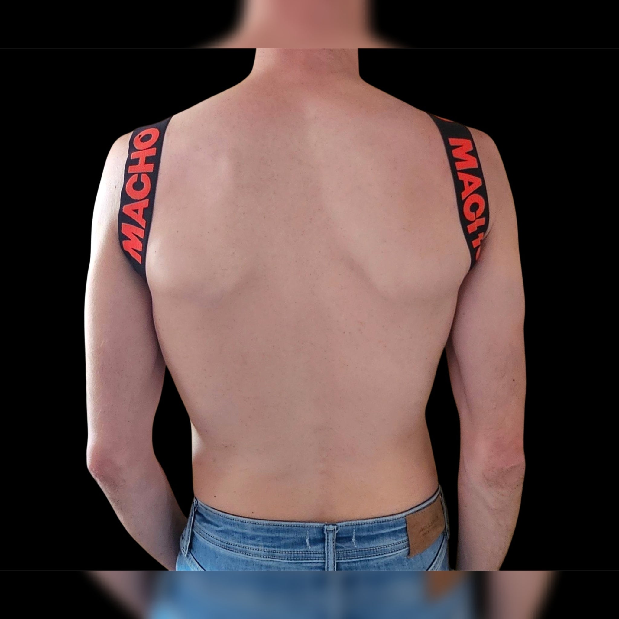 🇪🇸 MACHO UNDERWEAR - Harnais H Rouge
