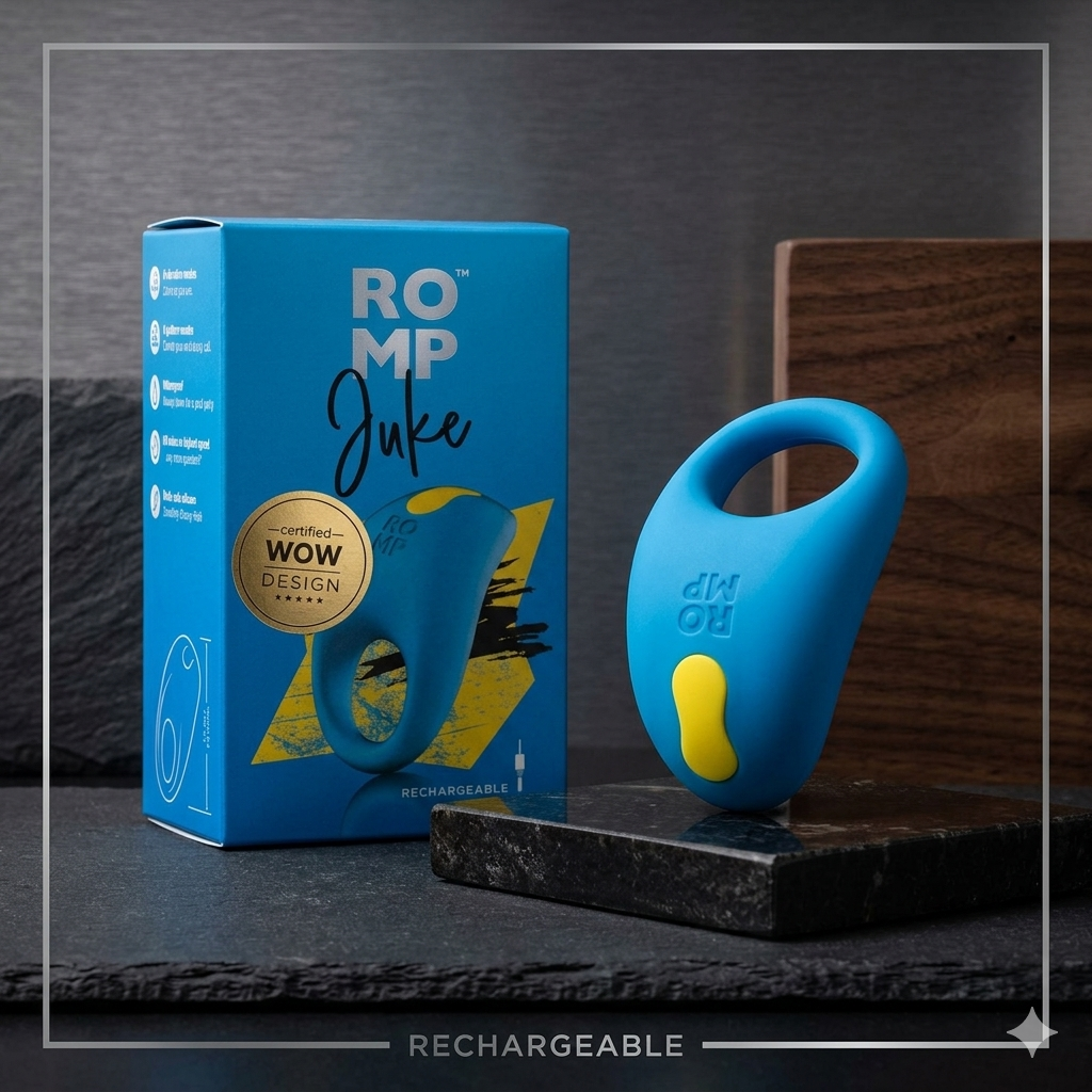 🇩🇪 ROMP – Juke Anneau Pénien en Silicone avec Vibrateur