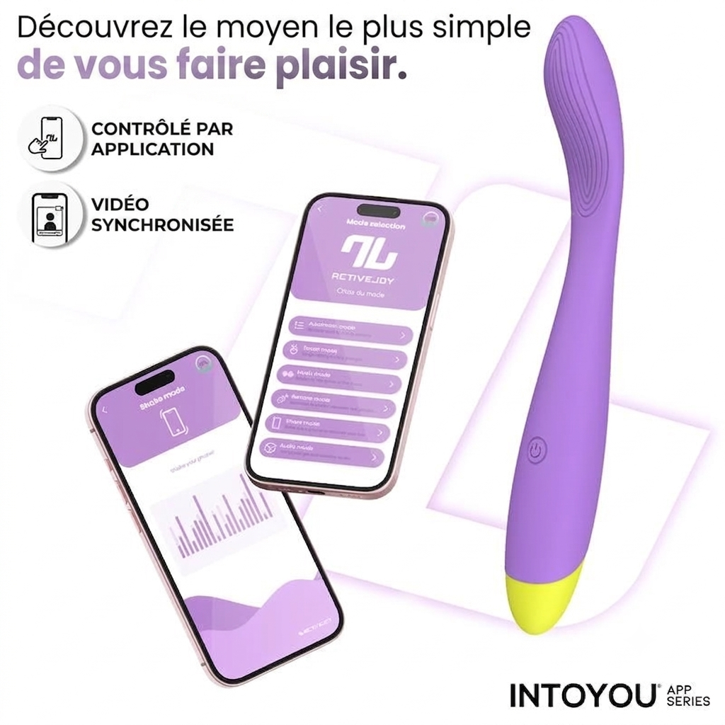 INTOYOU NEYA – VIBROMASSEUR POINT G CONNECTÉ VIOLET