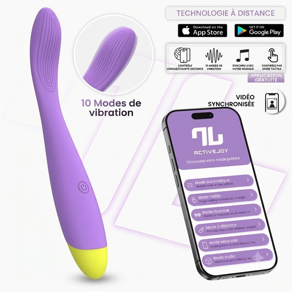 INTOYOU NEYA – VIBROMASSEUR POINT G CONNECTÉ VIOLET