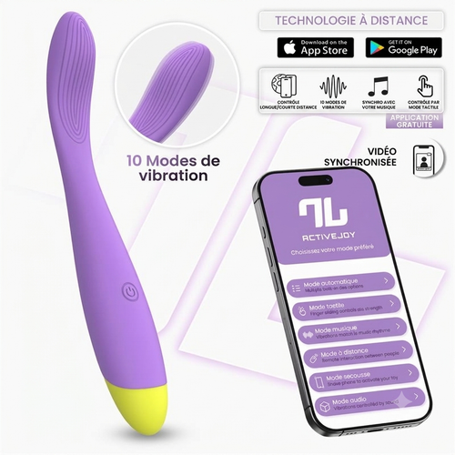 INTOYOU NEYA – VIBROMASSEUR POINT G CONNECTÉ VIOLET