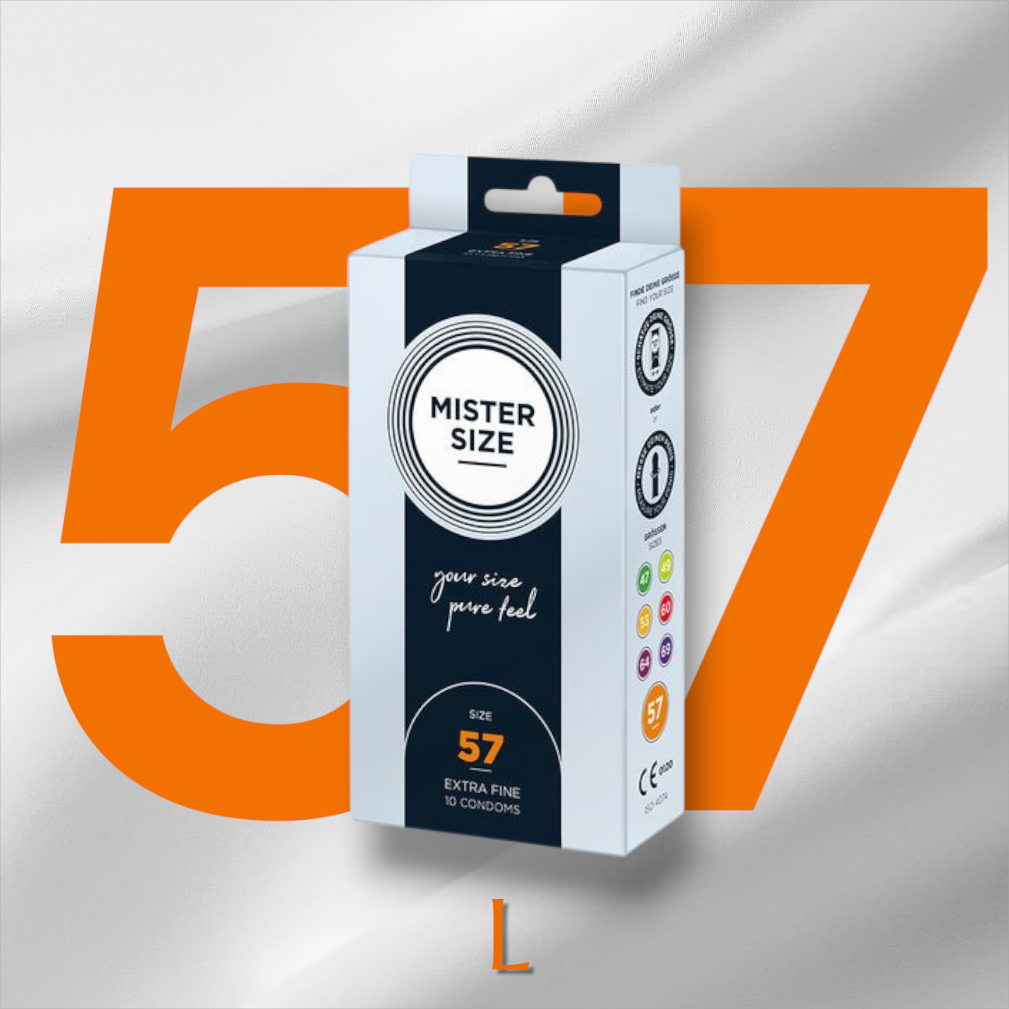 🇩🇪 Mister Size - Préservatifs de XS à XXXL (10 unités)