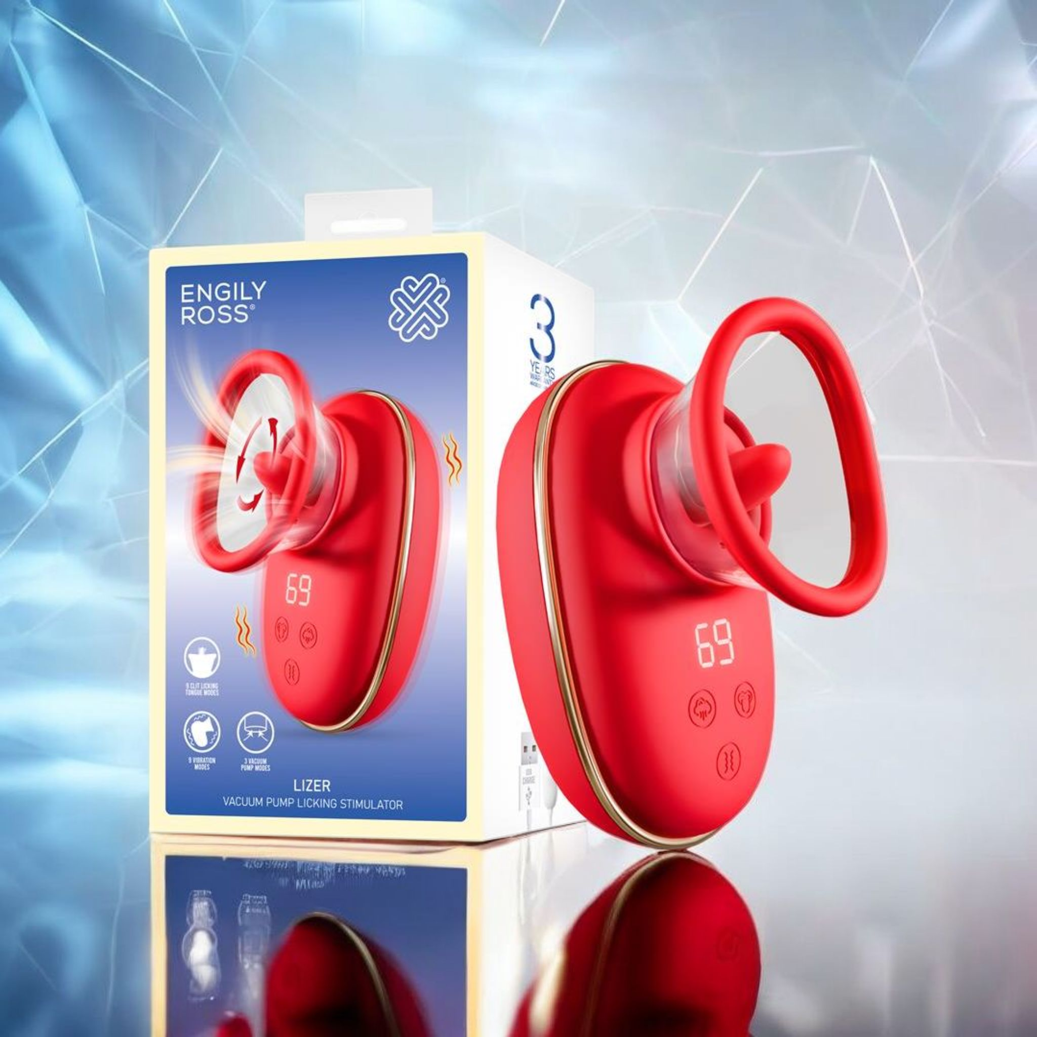 🇵🇱 Stimulateur ENGILY ROSS Lizer avec langue oscillante