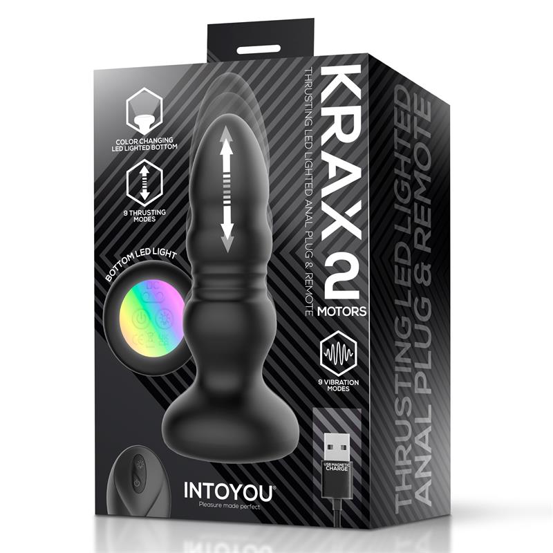 Plug anal INTOYOU Krax – vibrations, poussées & LED