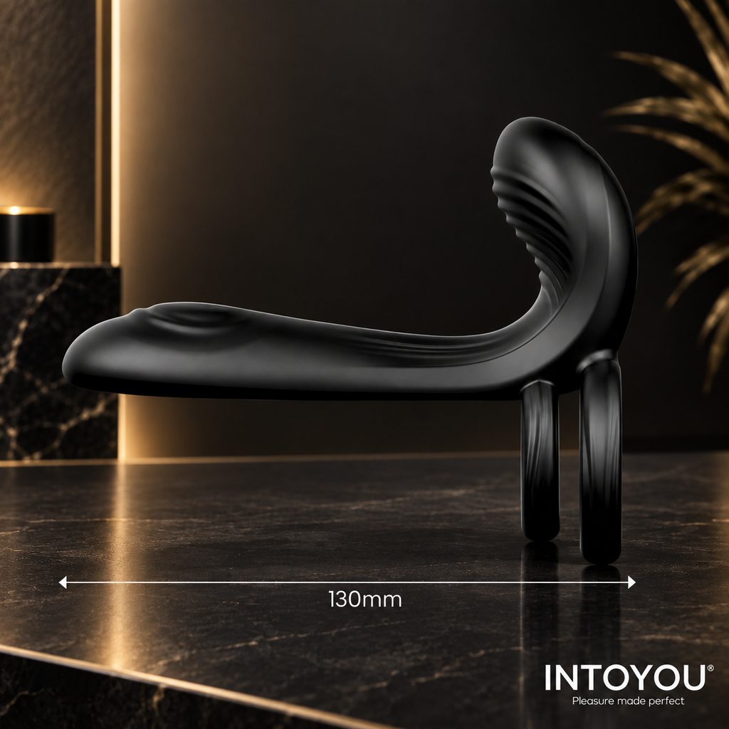 Intoyou - Synkox - Vibromasseur à double stimulation avec Anneau pénien