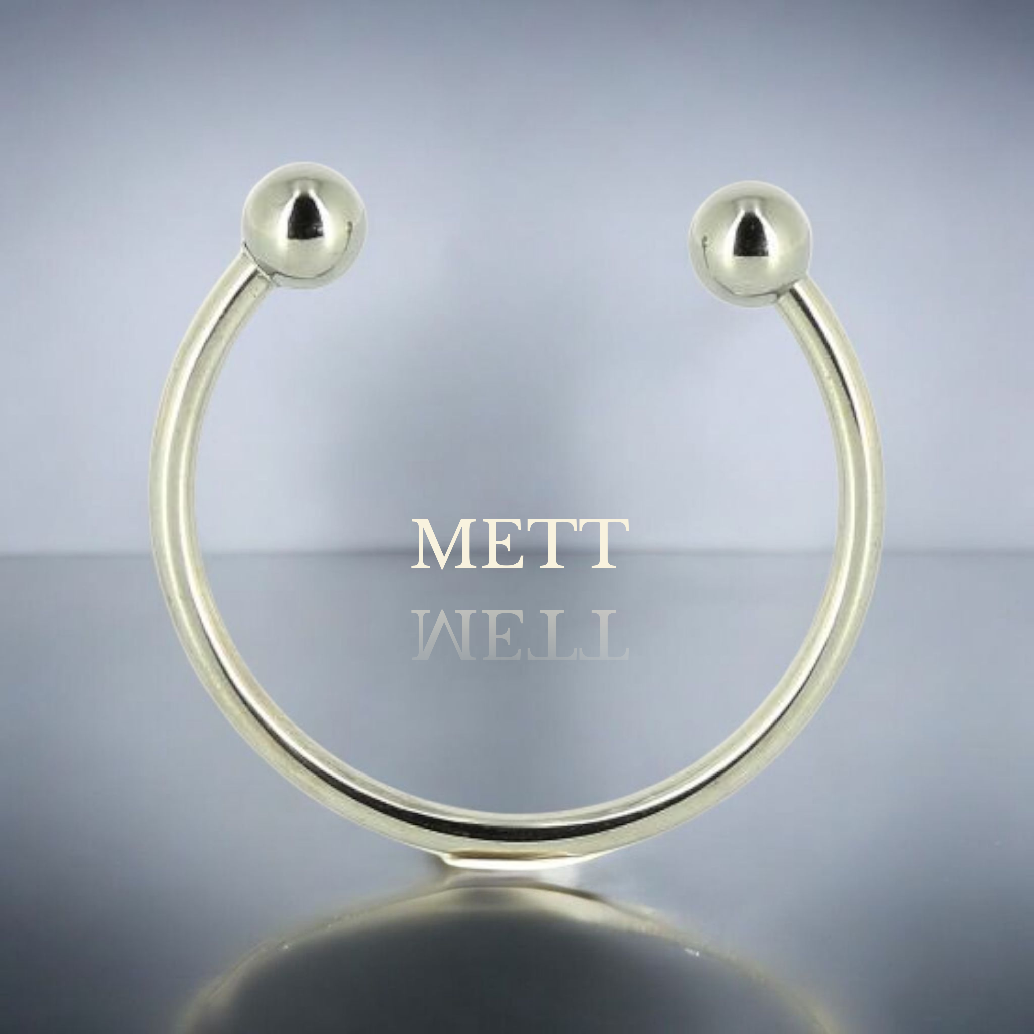 🇪🇸 Cockring ouvert 40 mm avec billes – Modèle S