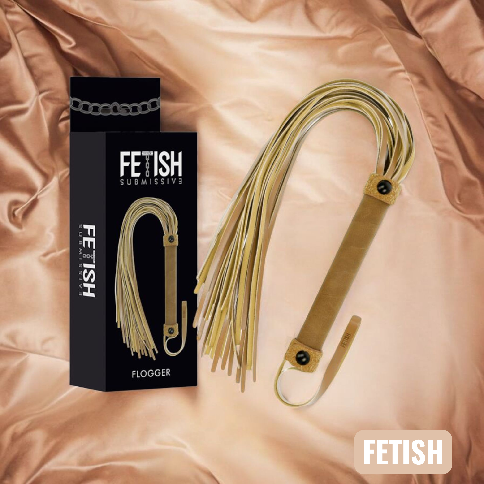 🇪🇸 Fetish Submissive Origen - Fouet en cuir végan