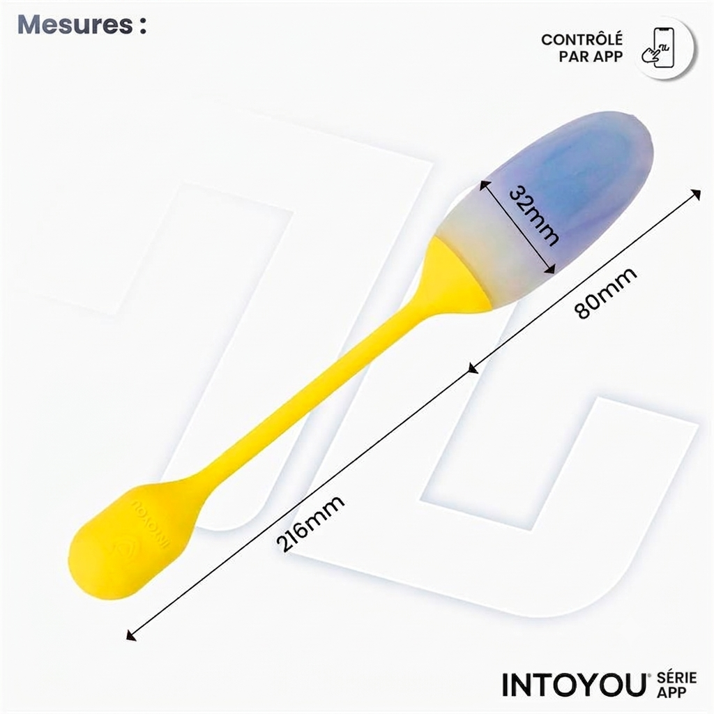 Intoyou Nexegg – Œuf vibrant connecté en silicone double couche