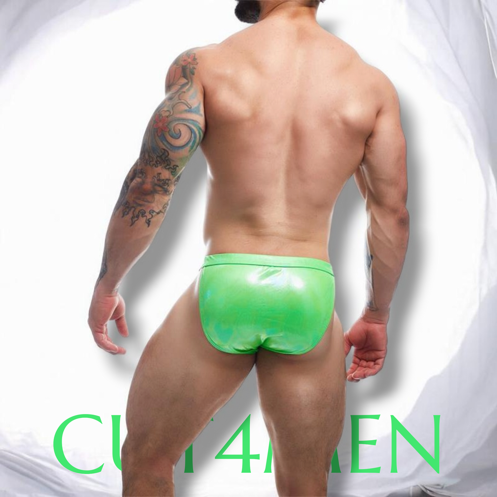 🇺🇸 Slip de bain CUT4MEN  – Noir Émeraude