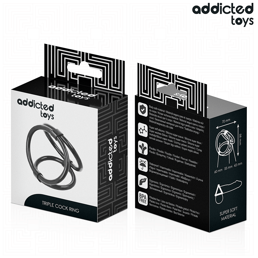 🇪🇸 Addicted Toys – Anneau Pénis Triple