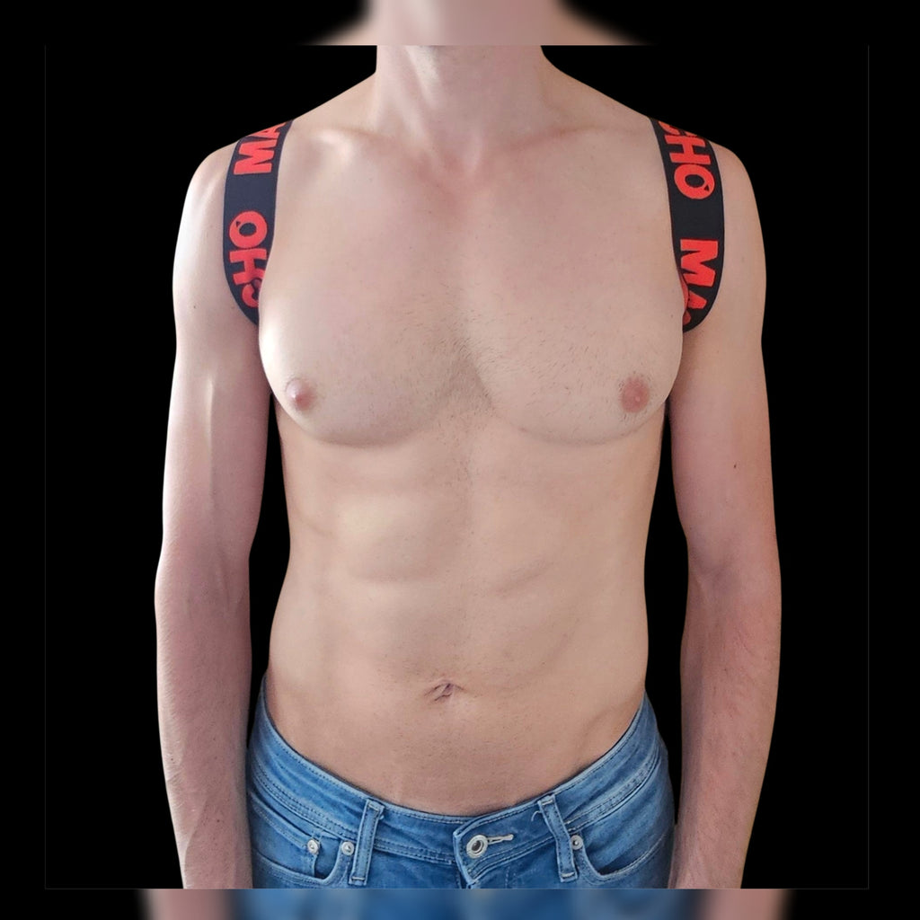 🇪🇸 MACHO UNDERWEAR - Harnais H Rouge