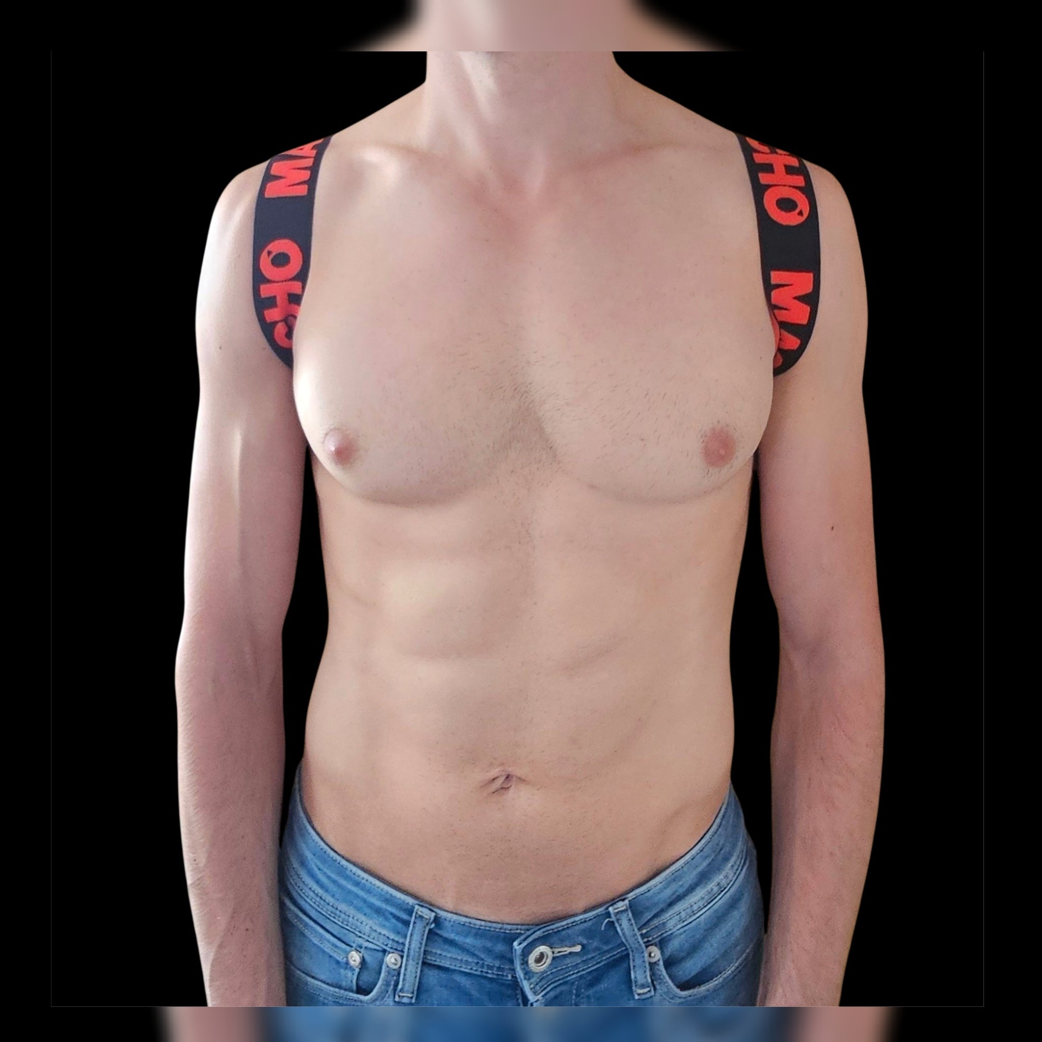 🇪🇸 MACHO UNDERWEAR - Harnais H Rouge
