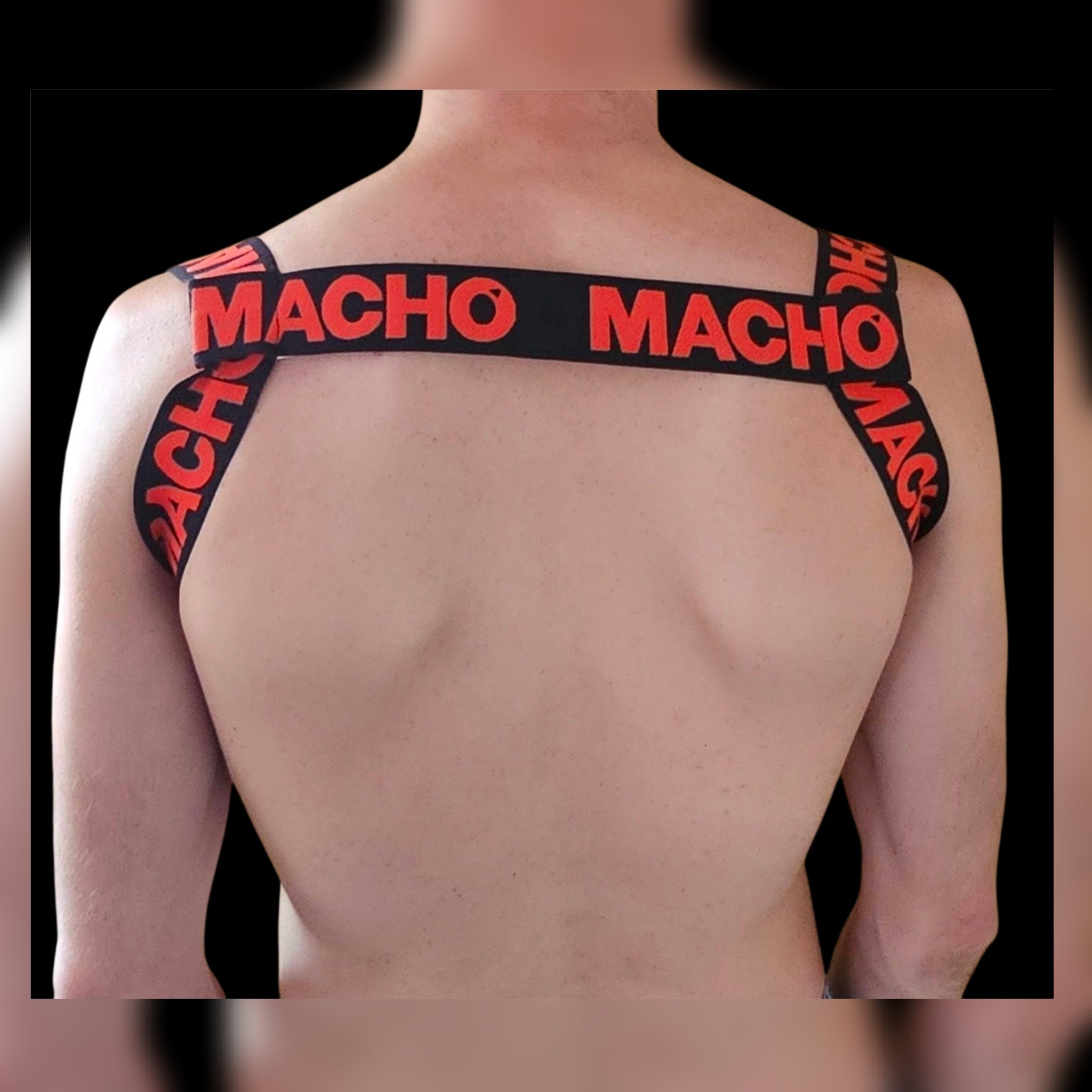🇪🇸 MACHO UNDERWEAR - Harnais H Rouge