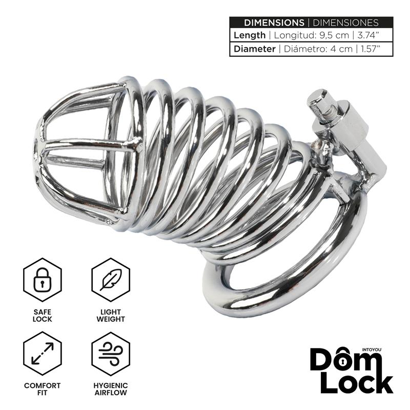 Cage de chasteté métallique DOMLOCK Warden