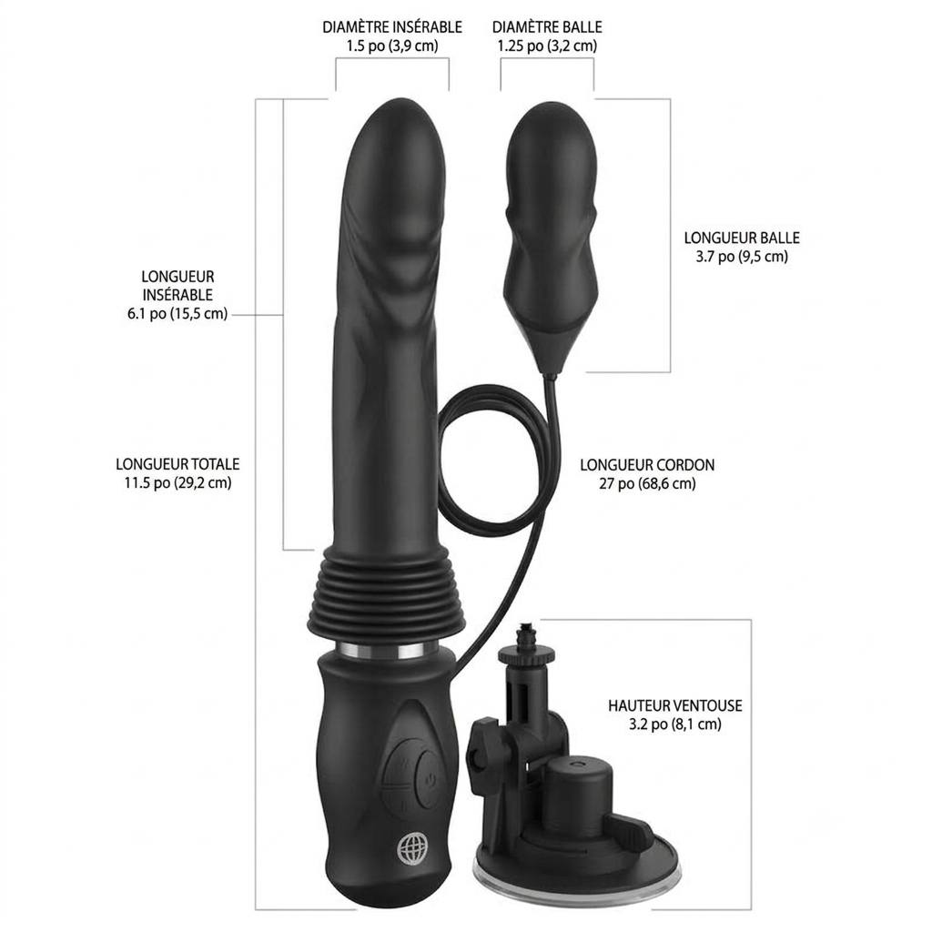 🇺🇸 Série Fetish Fantasy - Ultimate silicone thruster