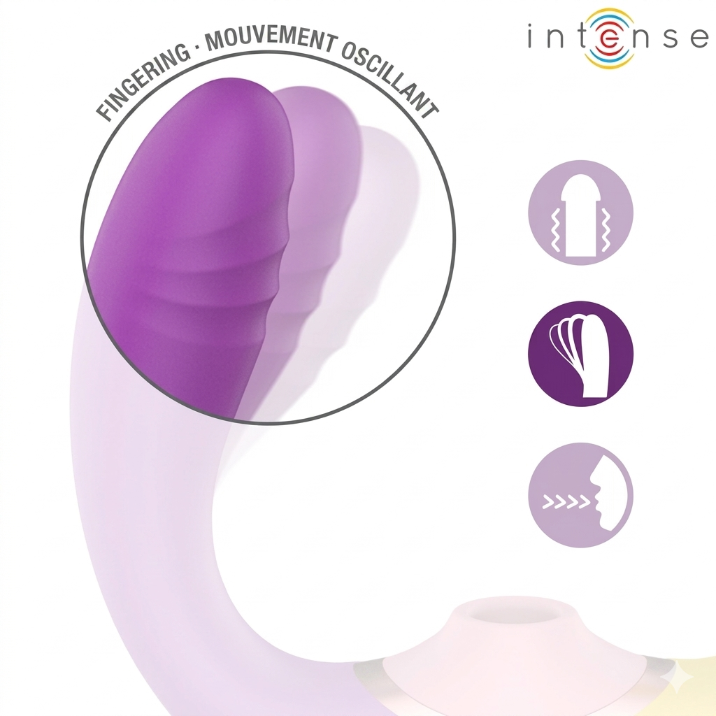 🇪🇸 INTENSE - Stimulateur Willow à siccion et bibration 3 EN 1