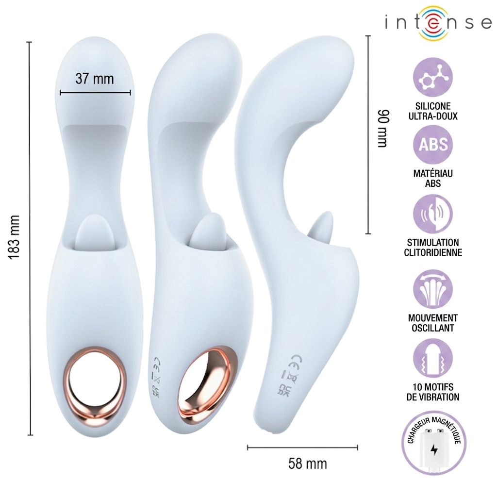 🇪🇸 INTENSE – Anya Stimulateur de Vibrations et de Mouvements Multifonctionnel