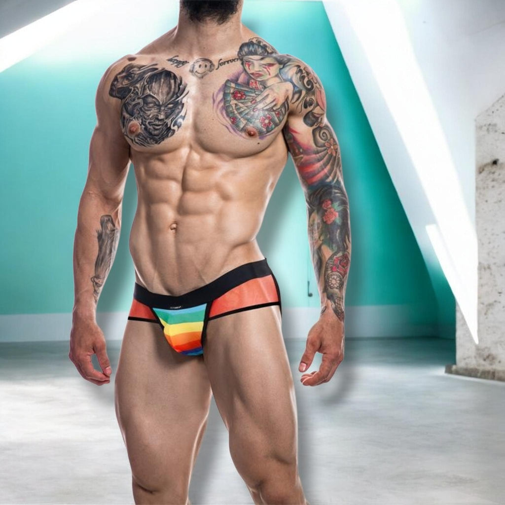 🇨🇴 CUT4MEN – Jockstrap Arc-en-ciel