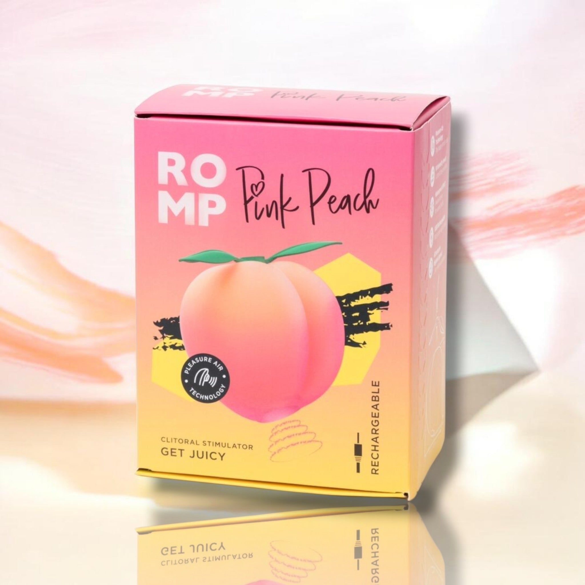 🇩🇪ROMP Pink – Stimulateur à succion clitoridienne pêche rose