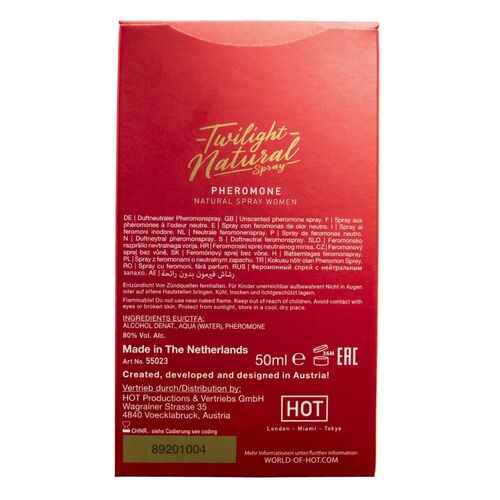 🇳🇱 HOT – Twilight Pheromone Spray Naturel Femme 50 ml